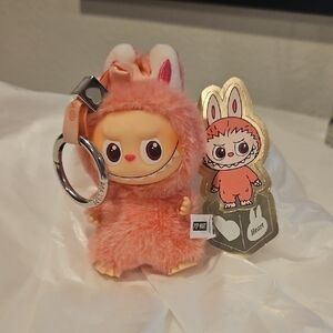 Secret Pin Into Love Labubu Heart Keychain By Popmart